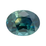 3.37 ct Blue Yellow Green Oval Sapphire Unheated Gem