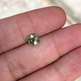 1.21 ct Yellow Green Sapphire Square Cut Natural Unheated