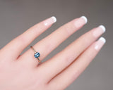 heated 0.70 carat Bluish Green Madagascar Sapphire