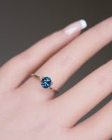 1.55 ct Greenish Blue Oval Madagascar Sapphire Heated Gem