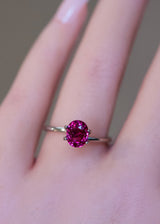2.06 ct Purplish Pink Sapphire GIA Certified Heated