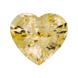 Yellow Heart Ceylon Sapphire Unheated Gemstone
