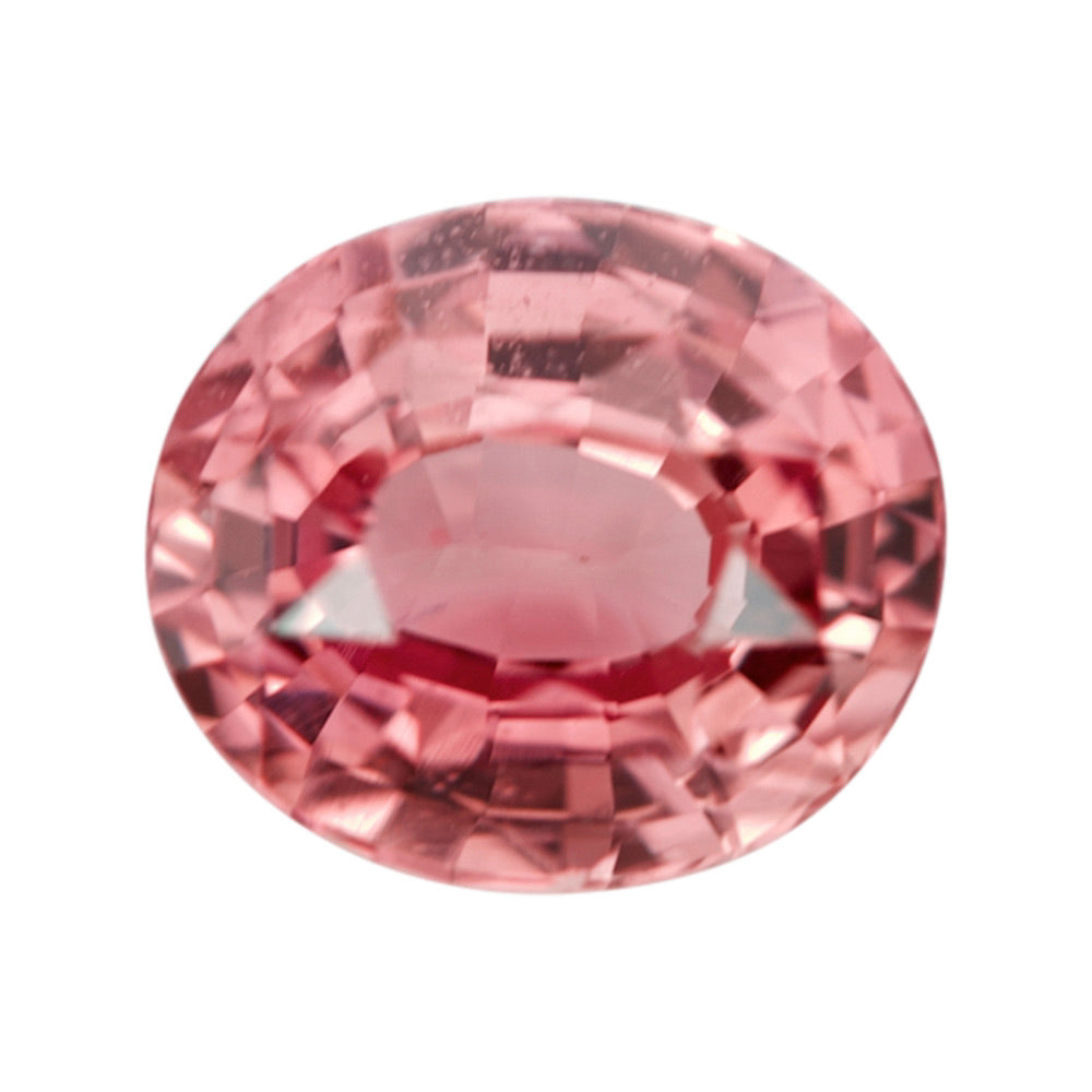 Heated Madagascar Padparadscha oval sapphire
