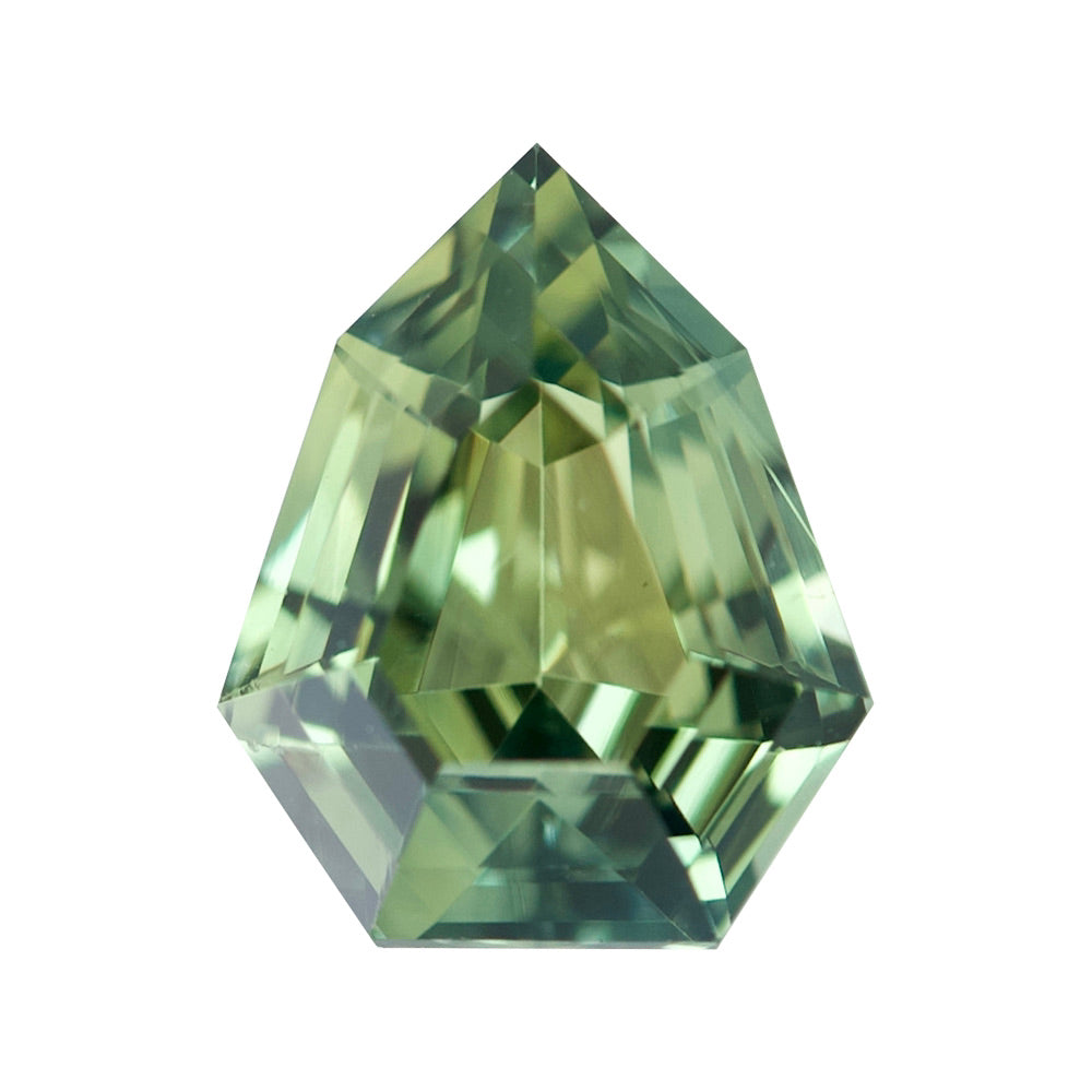 natural yellowish green sapphire loose stone 2.10ct
