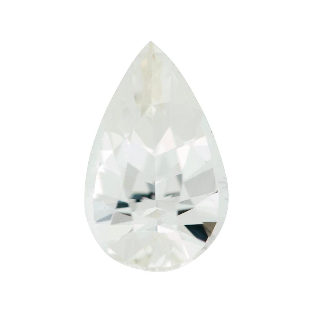Light Yellow Pear Ceylon Sapphire Unheated Gemstone