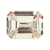 1.13 ct Peach Sapphire Emerald Cut Natural Unheated