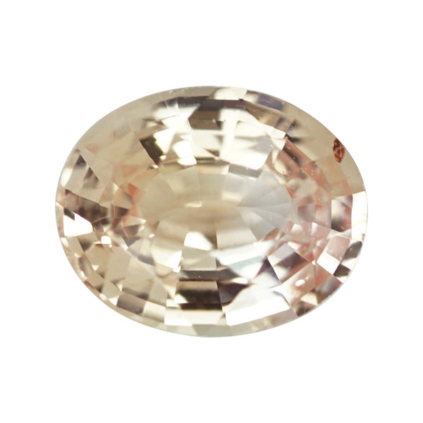 1.11 ct Peach Sapphire Oval Natural Heated