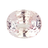 3.57 ct Peach Sapphire Oval Unheated GIA Certified
