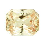 1.63 ct Peach Yellow Sapphire Radiant Cut Natural Unheated