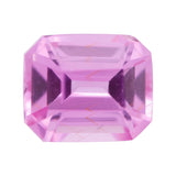 Pink Emerald Cut Madagascar Sapphire Heated Gem