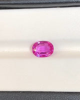 2.03 ct Vivid Pink Oval Mozambique Sapphire Unheated Gem GIA