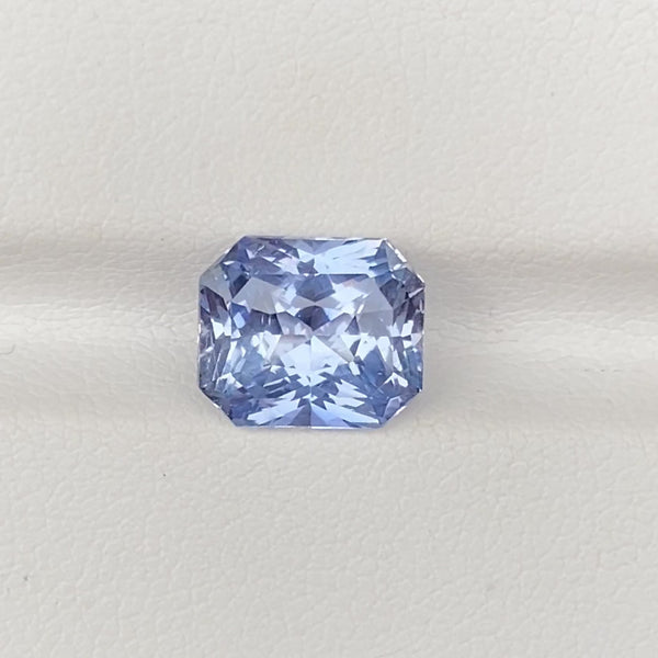 4.08 ct Sky Blue Sapphire Radiant Cut Natural Heated