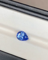 2.95 ct Blue Pear Cut Natural Sapphire GIA Heated Gem