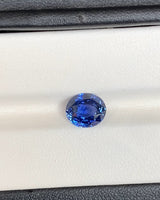 2.87 ct Blue Oval Cut Natural Sapphire GIA Heated Gem