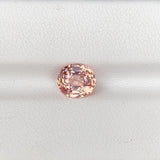 2.10 ct Peach Sapphire Oval Shape Natural Heated Gemstones