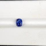 1.09 ct Vivid Deep Blue Near Royal Blue Cushion Cut Natural Unheated Sapphire