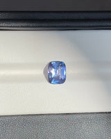 3.03 ct Periwinkle Blue Cushion Ceylon Sapphire Unheated Gem GIA