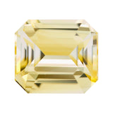 Yellow Emerald Cut Ceylon Sapphire Heated Gem