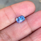 2.01 ct Blue Sapphire Emerald Cut Natural Unheated Gemstones