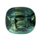 2.04 ct Parti Green Sapphire Cushion Natural Unheated