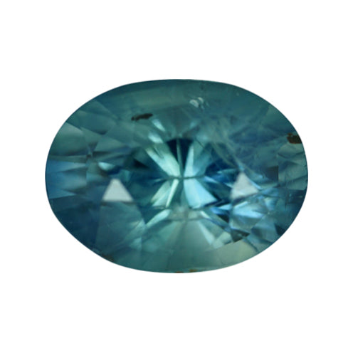1.32 ct Teal Green Sapphire Oval Natural Unheated