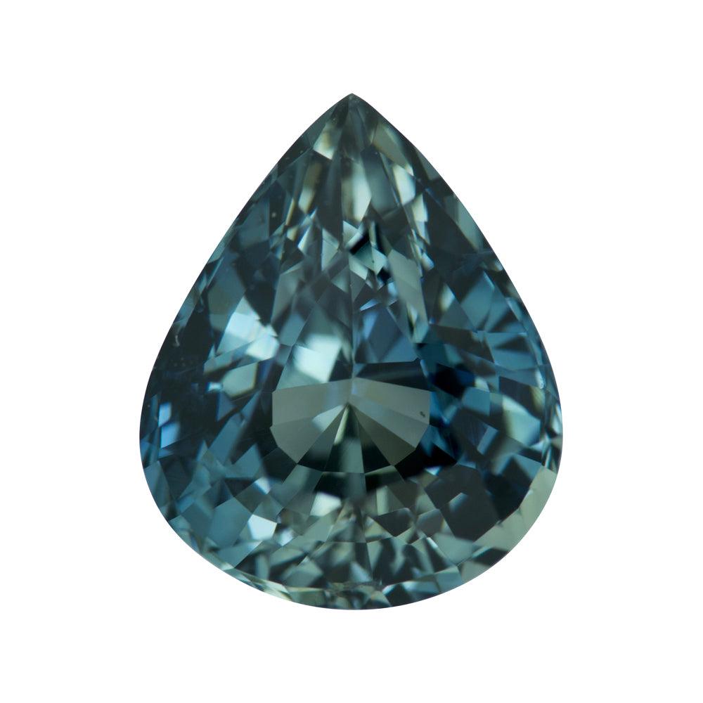 2.02 ct Teal Blue Sapphire triangle Shape Natural Unheated