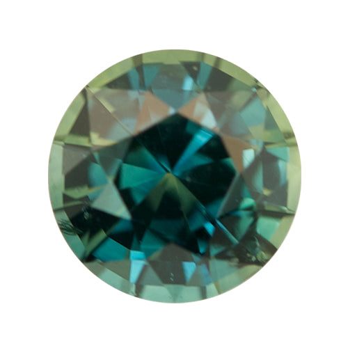 1.59 ct Teal Blue Round Cut Heated Madagascar Sapphire