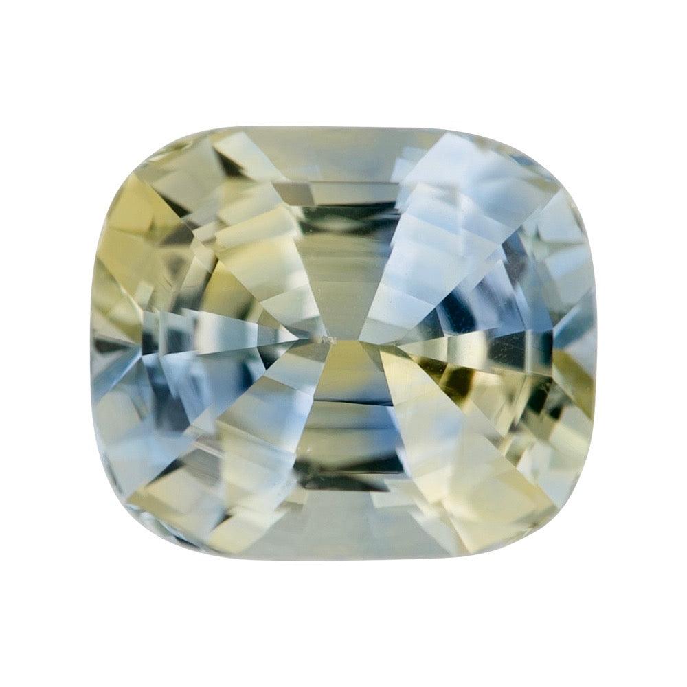Yellow Cushion Madagascar Sapphire Unheated Gemstone