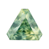 Green Triangular Cut Madagascar Sapphire Heated Gemstone