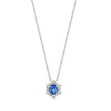 snowflake Sapphire and Diamond necklace