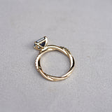 East West Sapphire Engagement Ring