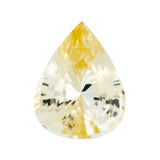 Yellow Pear Ceylon Sapphire Unheated Gem