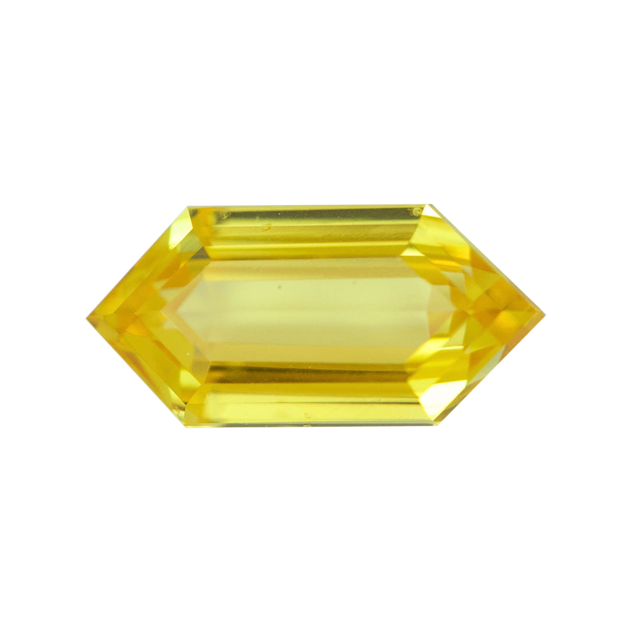 1.59 ct Yellow Sapphire Fancy Step Cut Natural Heated Gems