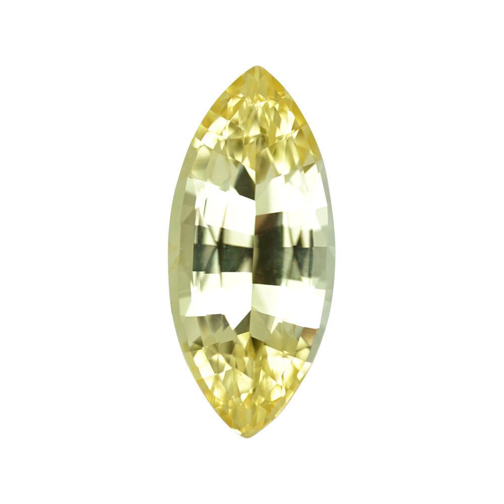 3.07 ct Yellow Sapphire Marquise Natural Unheated | Certified Gemstone