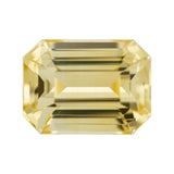 Yellow Octagonal Ceylon Sapphire Unheated Gem
