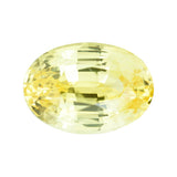 3.62 ct Vivid Yellow Sapphire Oval Natural Unheated