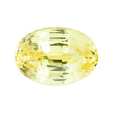 3.62 ct Vivid Yellow Sapphire Oval Shape Natural Unheated
