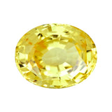 3.05 ct Vivid Yellow Sapphire Oval Natural Unheated GIA Certified