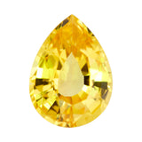 1.79 ct Golden Yellow Sapphire Pear GIA Unheated Sri Lanka Gem