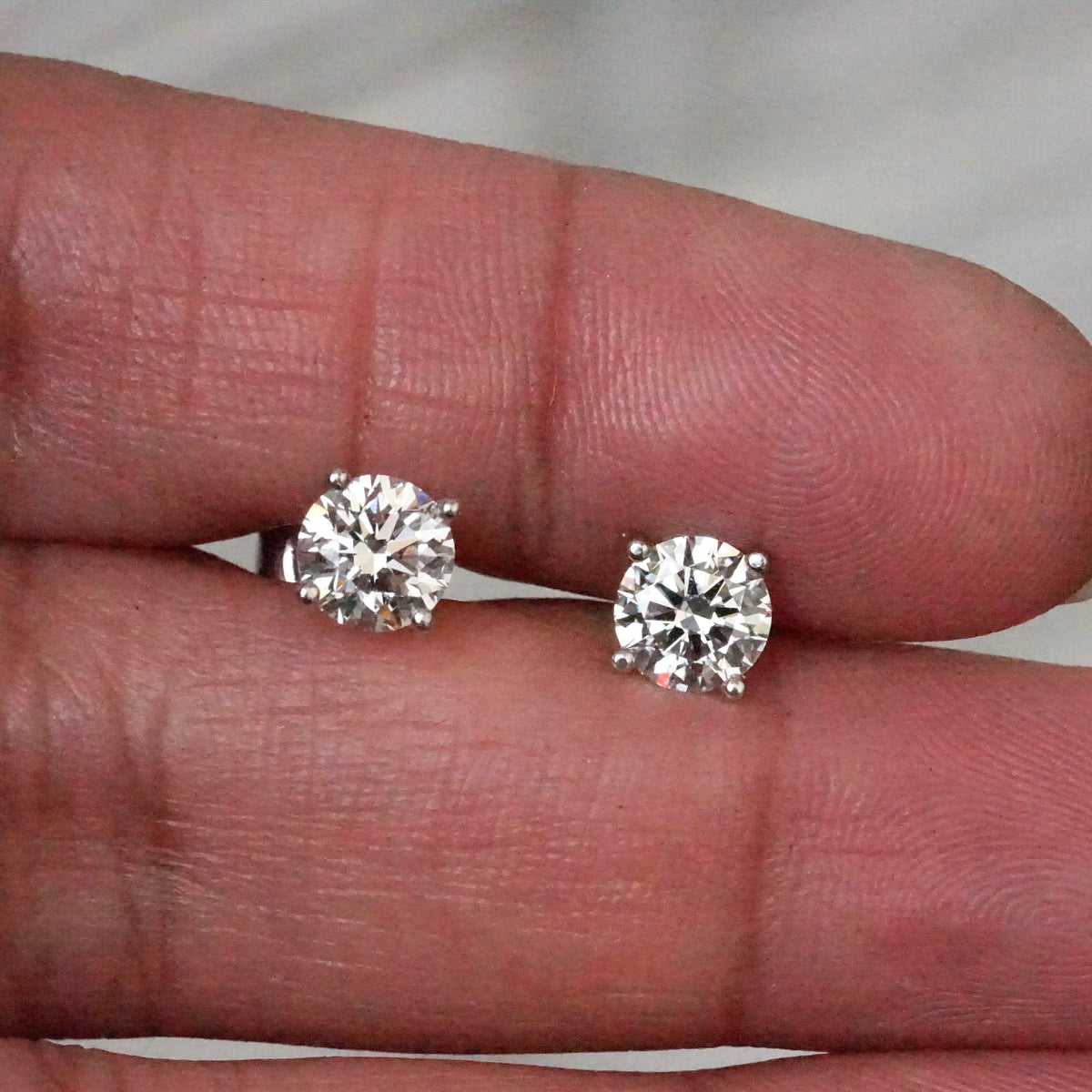 Diamond Stud Earrings