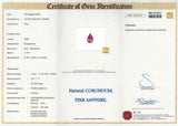 1.79 ct Lotus Pink Sapphire Pear Natural Heated Ceylon Gem