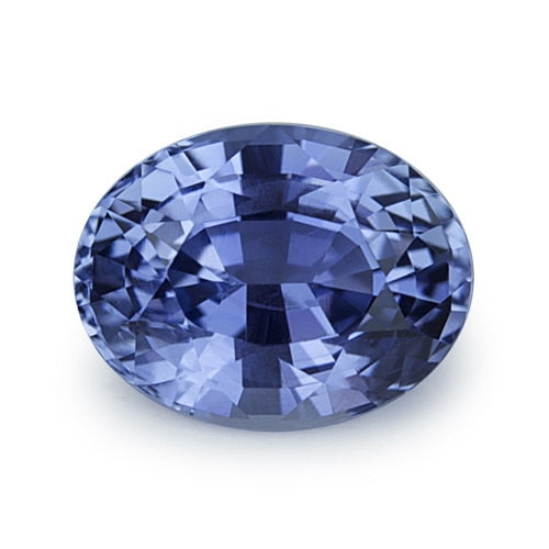2.61 ct Lavender Blue Oval Cut Natural Unheated Sapphire