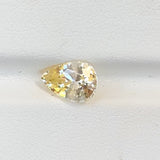 2.55 ct Champagne Yellow Sapphire Pear Natural Unheated