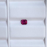 0.58 ct Red Ruby Emerald Cut Natural Unheated Gemstones