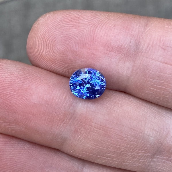 2.72 ct Oval Ceylon Blue Sapphire GIA Certified Unheated