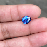 2.49 ct Pear Blue Sapphire Certified Heated