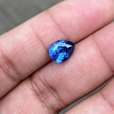 2.49 ct Pear Blue Sapphire Certified Heated