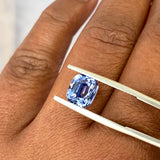 2.71 ct Cushion Cut Blue Sapphire Unheated Ceylon