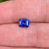 2.09 ct Blue Sapphire Emerald Cut Unheated Ceylon