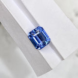 1.63 ct Blue Sapphire Emerald Cut Unheated Ceylon